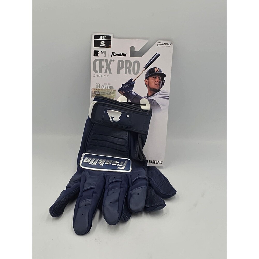 Franklin CFX Pro Full-Color Chrome Batting Gloves Adult S Navy